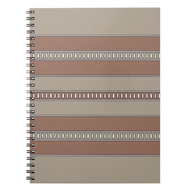 Caderno Espiral Desert Mosaic Stripes (Frente)