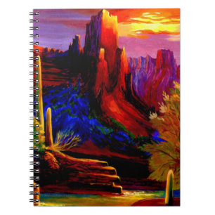 Caderno Espiral Deserto Pintado pelo Sunset Notebook