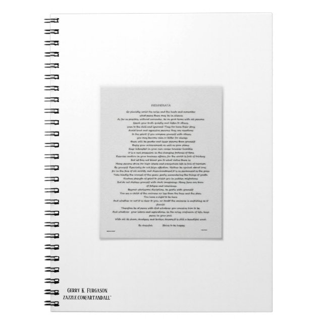 CADERNO ESPIRAL DESIDERADOS (Frente)