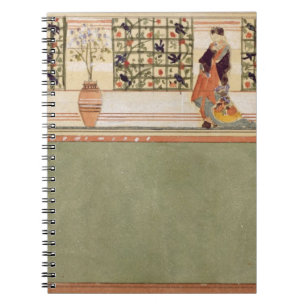 Caderno Espiral Design Anglo-Japonês da parede, c.1860 (w/c &