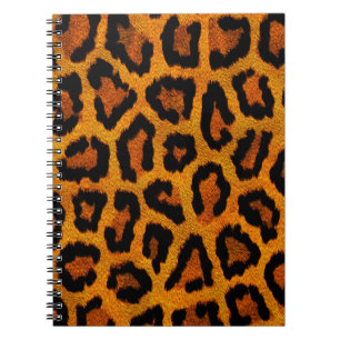 Caderno Espiral Design animal alaranjado do impressão