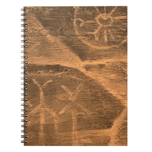 Caderno Espiral design antigo na parede da caverna. história da an (Frente)