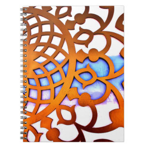 Caderno Espiral Design árabe da porta