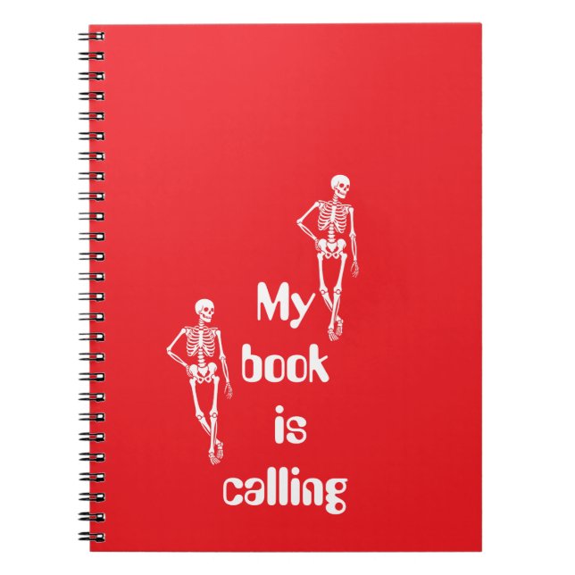 Caderno Espiral Design Assustador de Halloween Fofo (Frente)