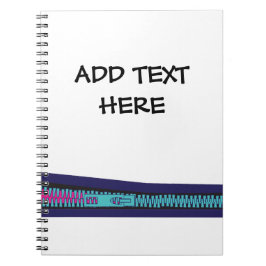 Caderno Espiral design colorido com zíper
