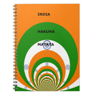Caderno Espiral Design com "Hakuna Mat"