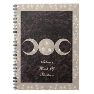 Caderno Espiral Design da Lua Prim do Shadows BOS Grimoire