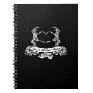 Caderno Espiral Design da Mão do Esqueleto