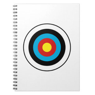 Caderno Espiral Design de Alvo Bullseye
