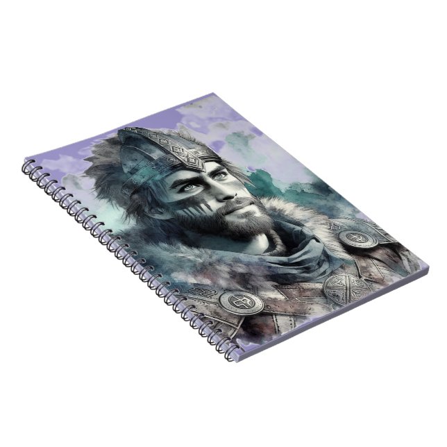 Caderno Espiral Design de Aquarela (Lado Direito)