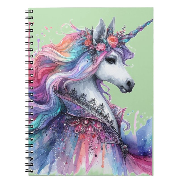 Caderno Espiral Design de Aquarela (Frente)
