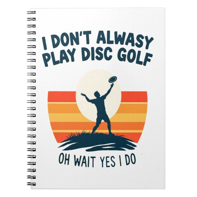 Caderno Espiral Design de Camisa de Camisa de Golfe de Disco (Frente)