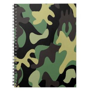 Caderno Espiral design de camo