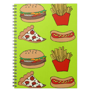 Caderno Espiral Design de comida