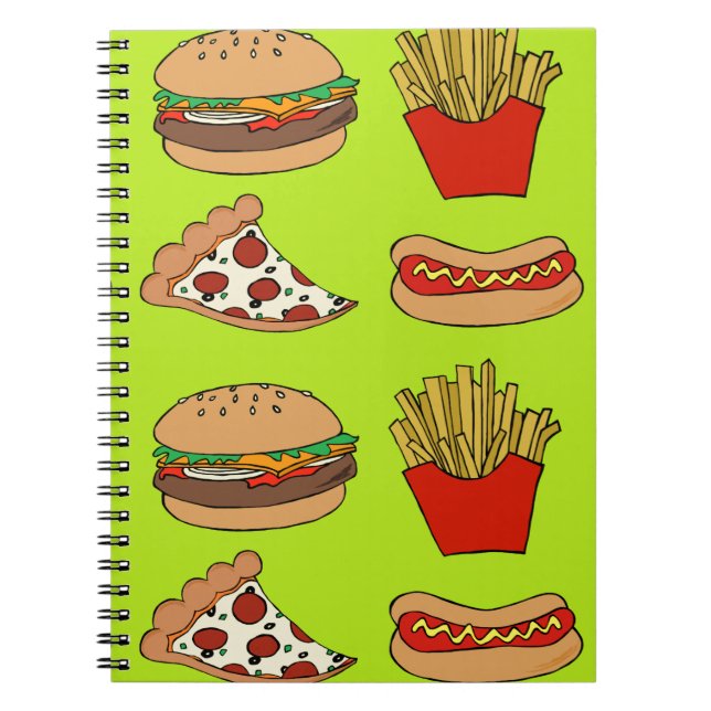 Caderno Espiral Design de comida (Frente)