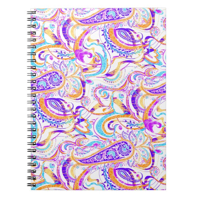 Caderno Espiral Design de cor branca e esbranquiçada (Frente)