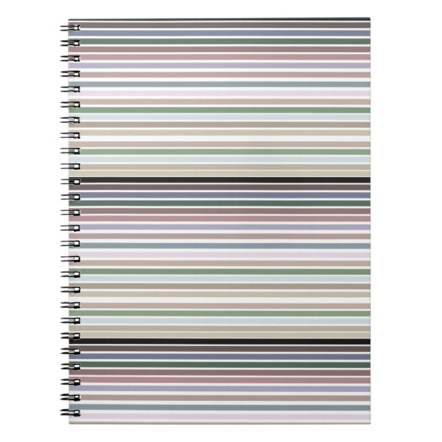 Caderno Espiral Design de distribuição moderna (Frente)