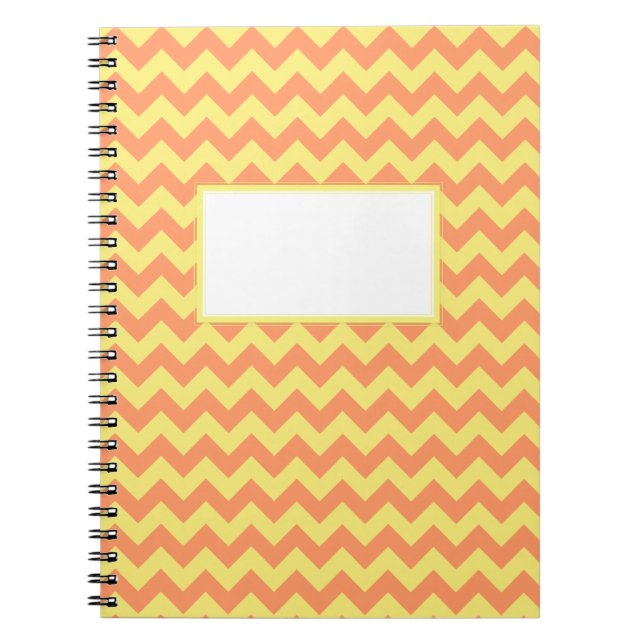 Caderno Espiral Design de Divisa Amarela (Frente)
