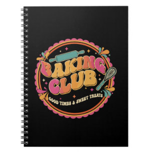 Caderno Espiral Design de Doces Gostosos "Clube de Confeitaria" Re