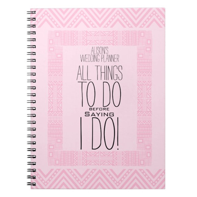 Caderno Espiral Design de Étnica Personalizada Planner 2 (Frente)