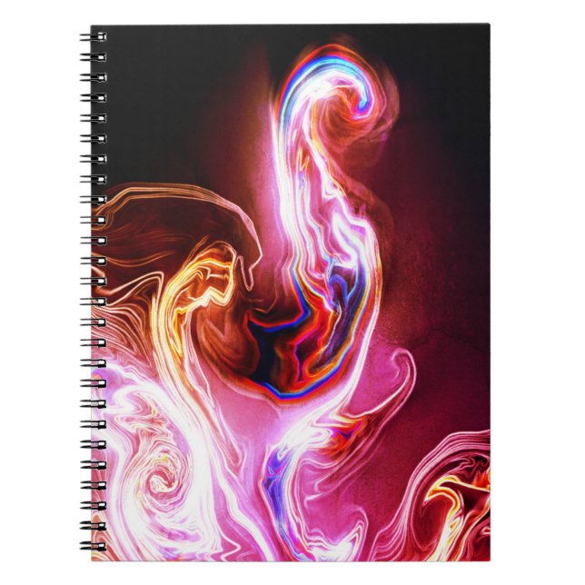 Caderno Espiral Design de fumo (Frente)