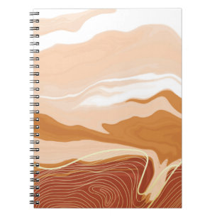 Caderno Espiral Design de fundo de textura de mármore de luxo. Mãe