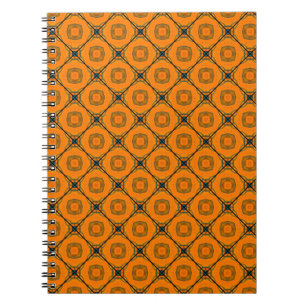 Caderno Espiral Design de fundo do padrão abstrato amarelo