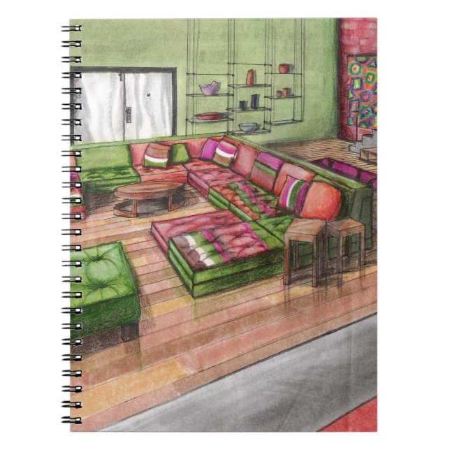Caderno Espiral Design de interiores (Frente)