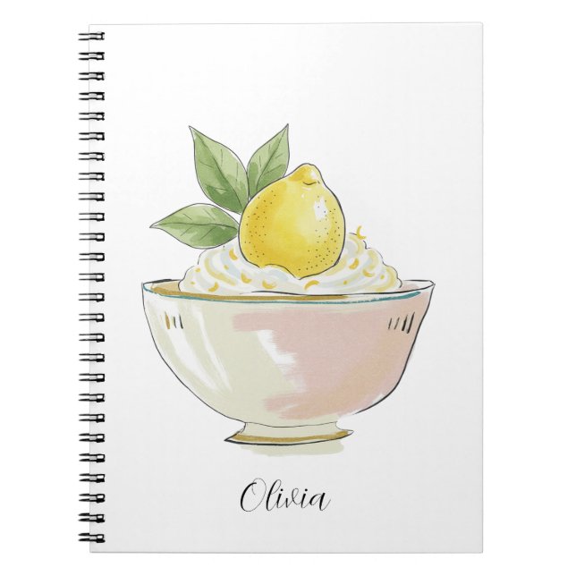 Caderno Espiral Design de Limão (Frente)