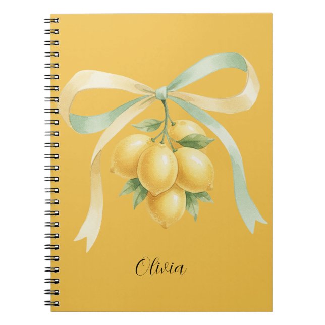Caderno Espiral Design de Limão (Frente)