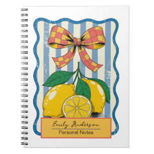 Caderno Espiral Design de Limão Verão