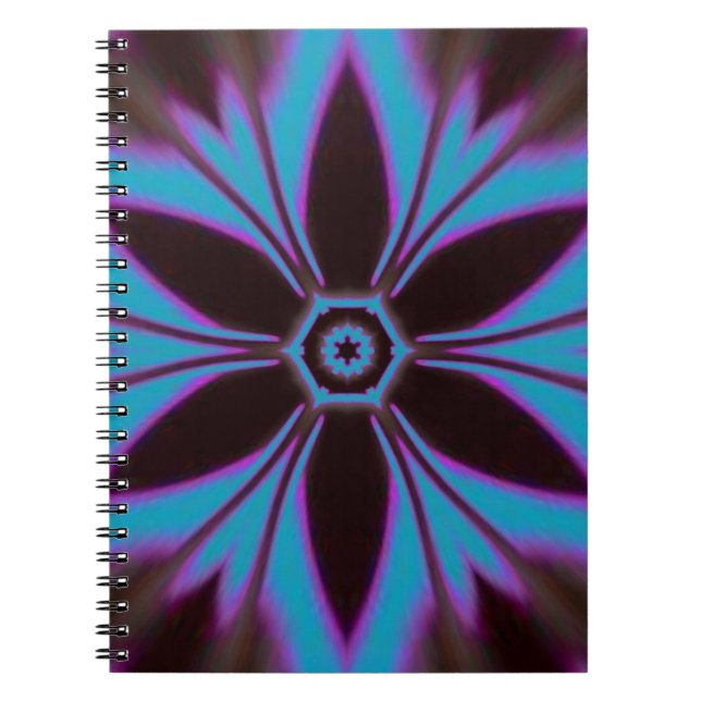 Caderno Espiral design de mandala (Frente)