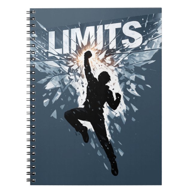Caderno Espiral Design de Motivação Sem Limites (Frente)