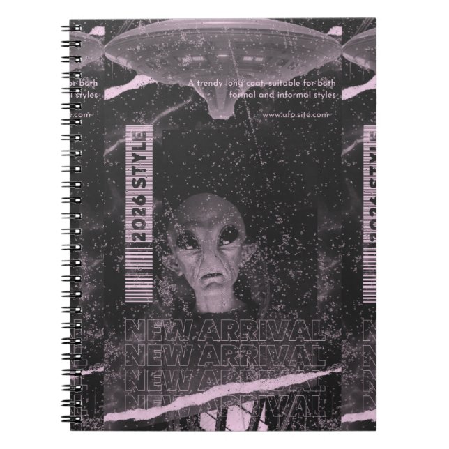 Caderno Espiral Design de OVNI (Frente)