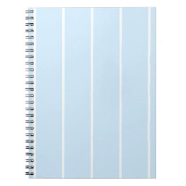 Caderno Espiral Design de padrão de listra vertical em cores suave