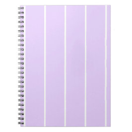 Caderno Espiral Design de padrão de listra vertical em cores suave