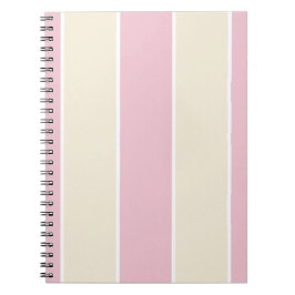 Caderno Espiral Design de padrão de listra vertical em cores suave