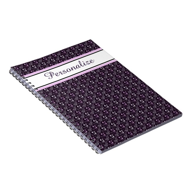 Caderno Espiral design de parreira personalizado (Lado Direito)