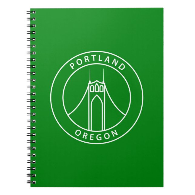 Caderno Espiral Design de Portland Oregon (Frente)