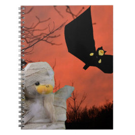 Caderno Espiral Design divertido para o Halloween