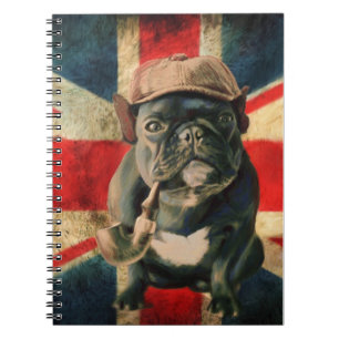 Caderno Espiral Design do Bulldog do Notebook Espiral