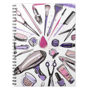 Caderno Espiral Design do círculo da composição
