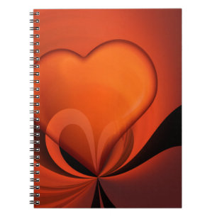 Caderno Espiral Design do coração
