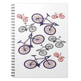 Caderno Espiral Design do impressão da bicicleta