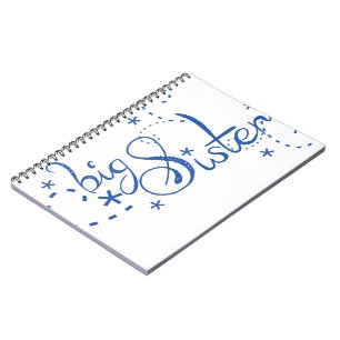 Caderno Espiral Design do redemoinho da irmã mais velha