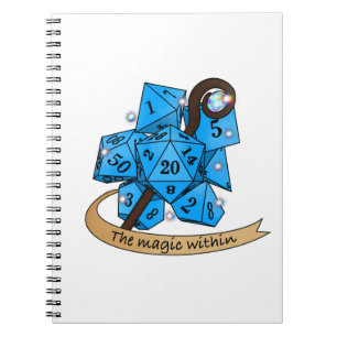 Caderno Espiral Design do Sorcerer Dice