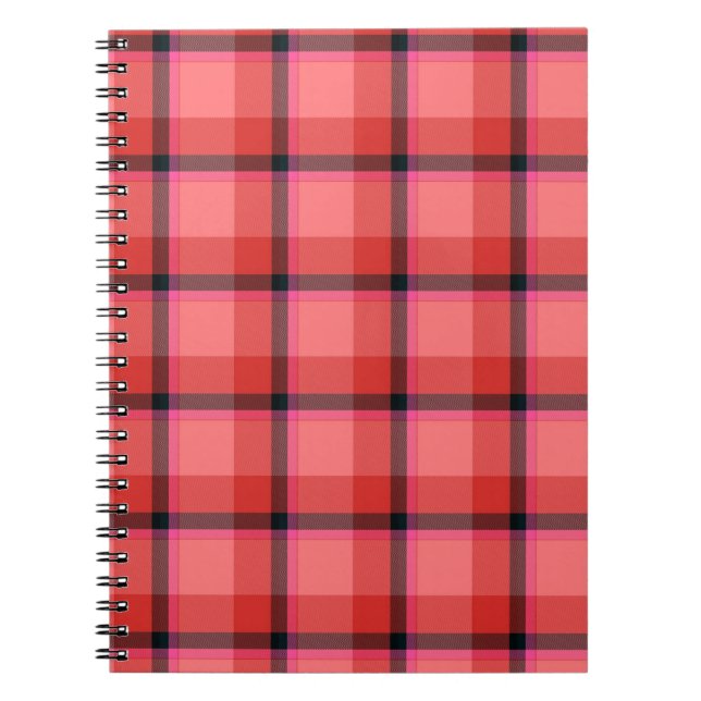 Caderno Espiral Design do Tartan (Frente)