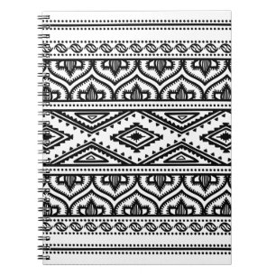 Caderno Espiral Design étnico do teste padrão