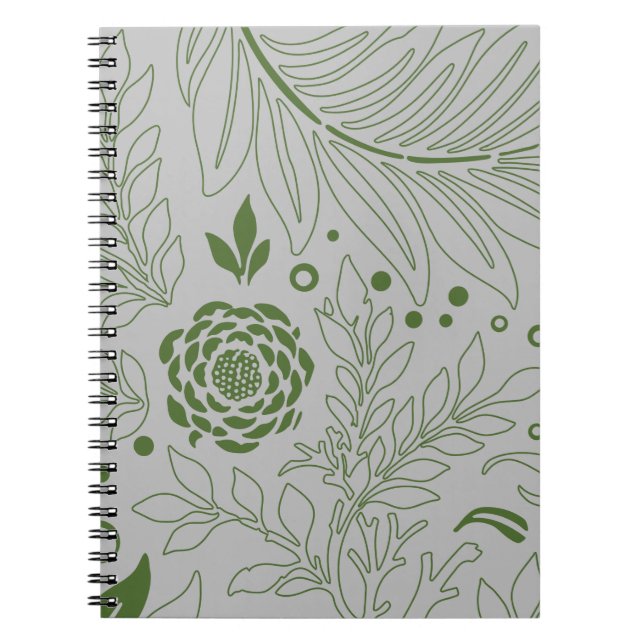Caderno Espiral Design floral 17 (Frente)