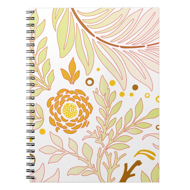 Caderno Espiral Design floral 19 (Frente)